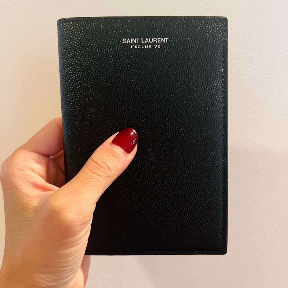 New in Box YSL (Saint Laurent) passport case & card holder. With dust bag & box.